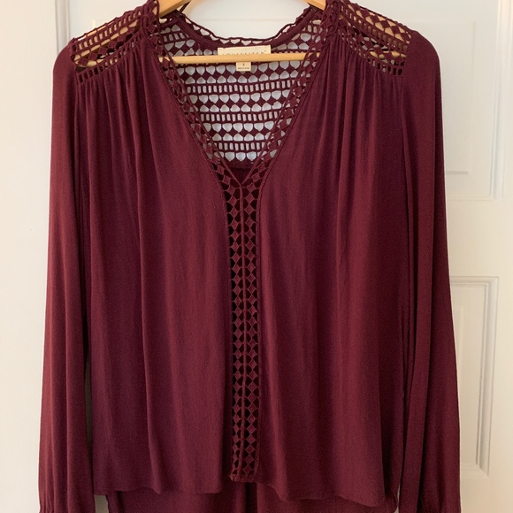 Lovestitch Lightweight Cutout Blouse - Picture 1 of 5